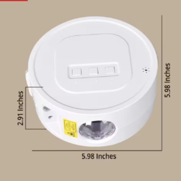 LED Laser Star Projector (2000mAh) - Picture 3 of 10